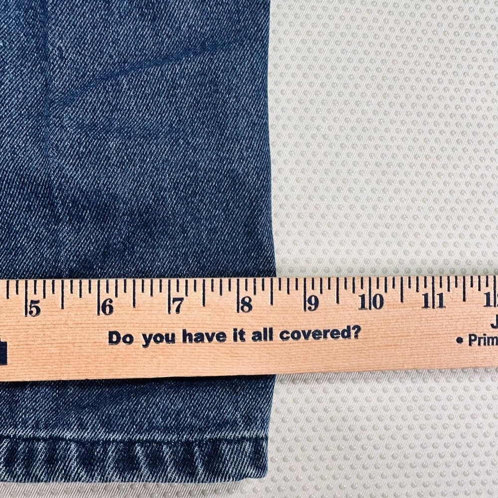 Bugle Boy Womens‎ 33x30 Size 14 baggy Relaxed Blue Denim Jeans Vintage High Rise - Picture 4 of 14